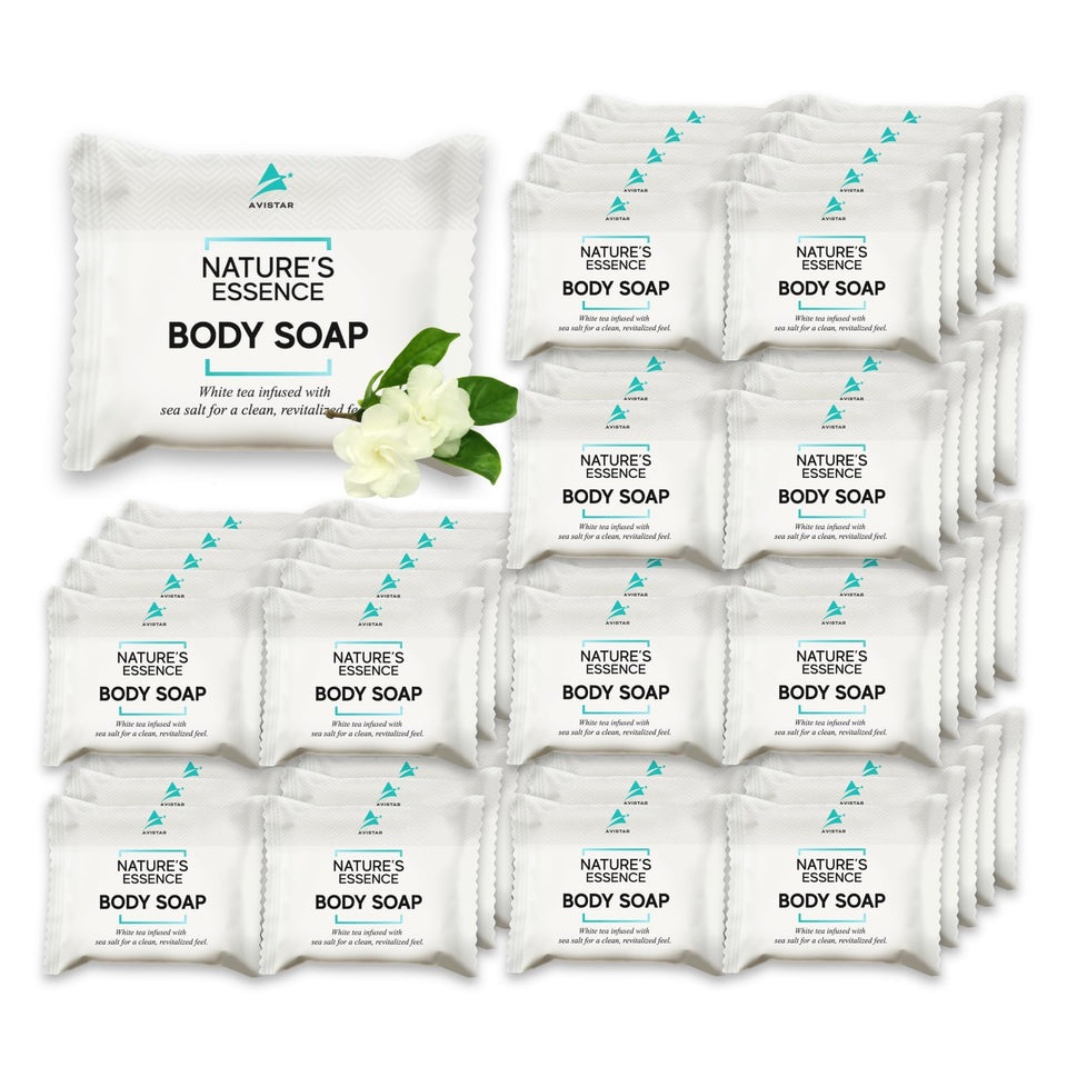 Avistar bar soap bulk 60-pack: compact mini bars for hotel rooms and guests