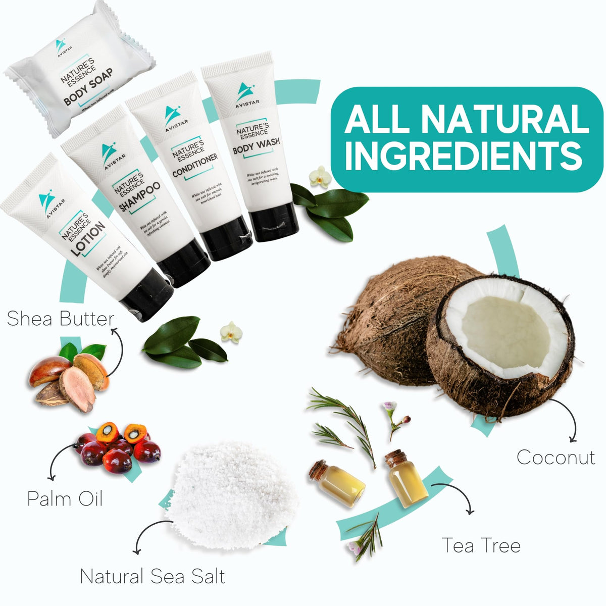Avistar hotel body wash bulk travel size provides gentle cleansing.
