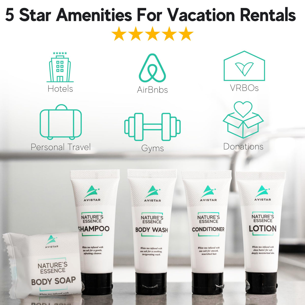 Avistar hotel conditioner bulk travel size for easy detangling and softness.