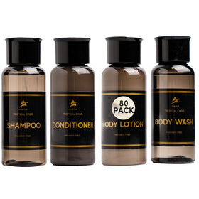 Avistar hotel shampoo bottle in travel set for guests, gentle cleansing and refreshed hair