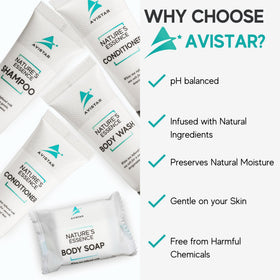 Avistar mini bulk travel toiletries pack for quick restocking