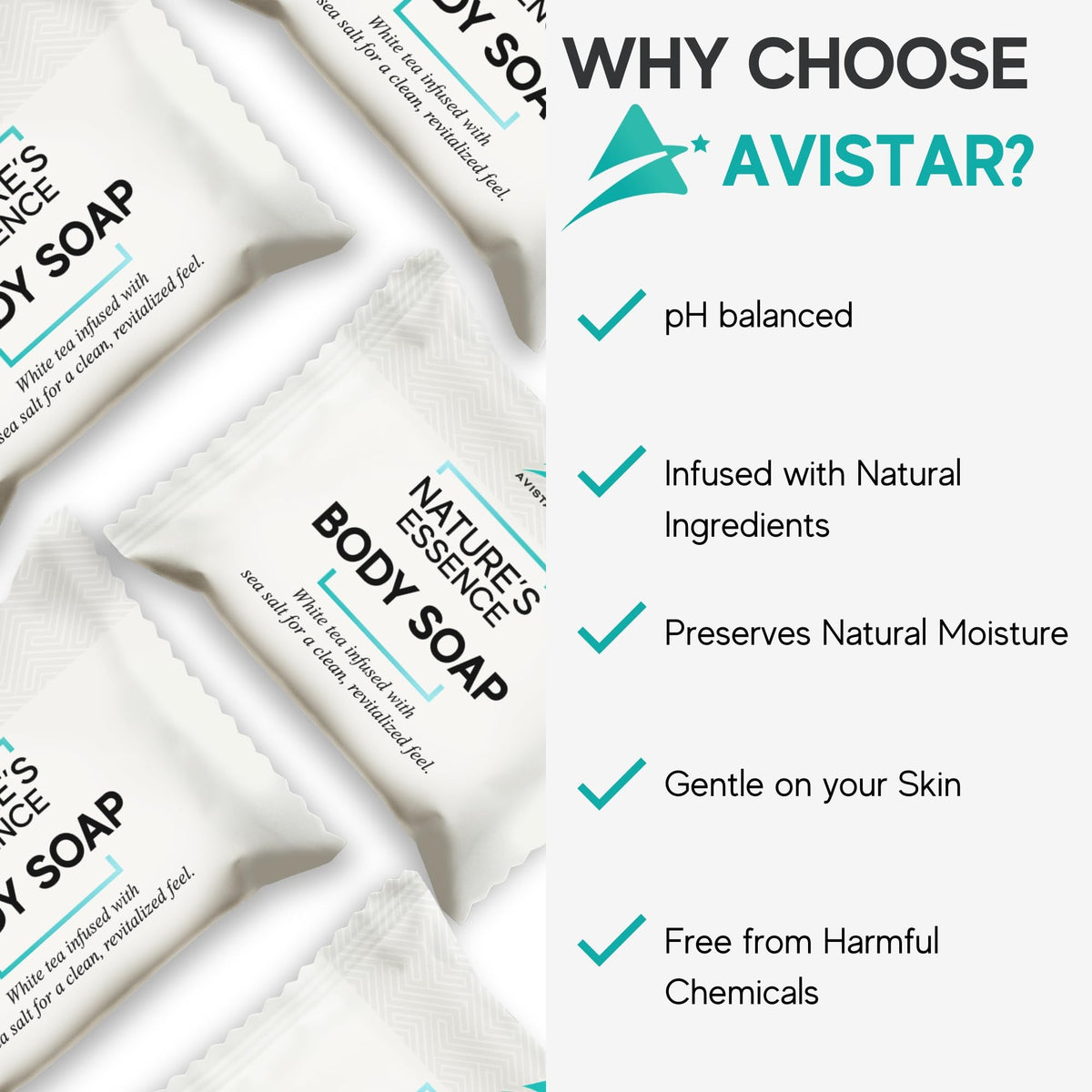 Avistar mini soap bars for hosts and guests in hospitality settings