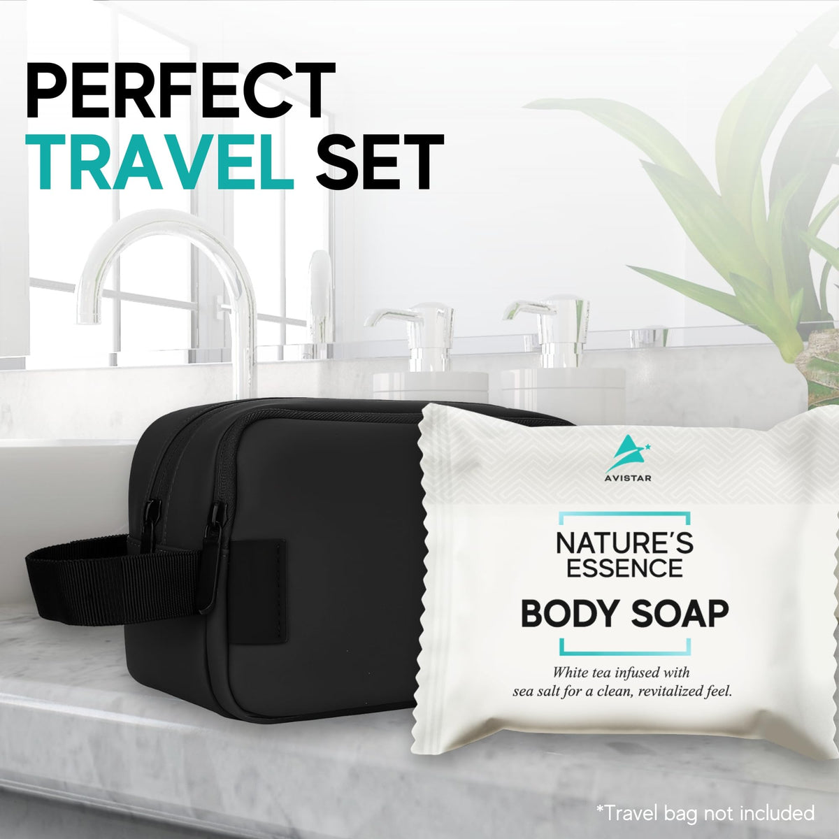 Avistar travel-size soap bars are compact and travel-ready for stays