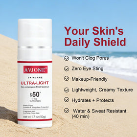 AVJONE sunscreen-matte-finish leaves a natural look without shine, ideal for busy mornings.