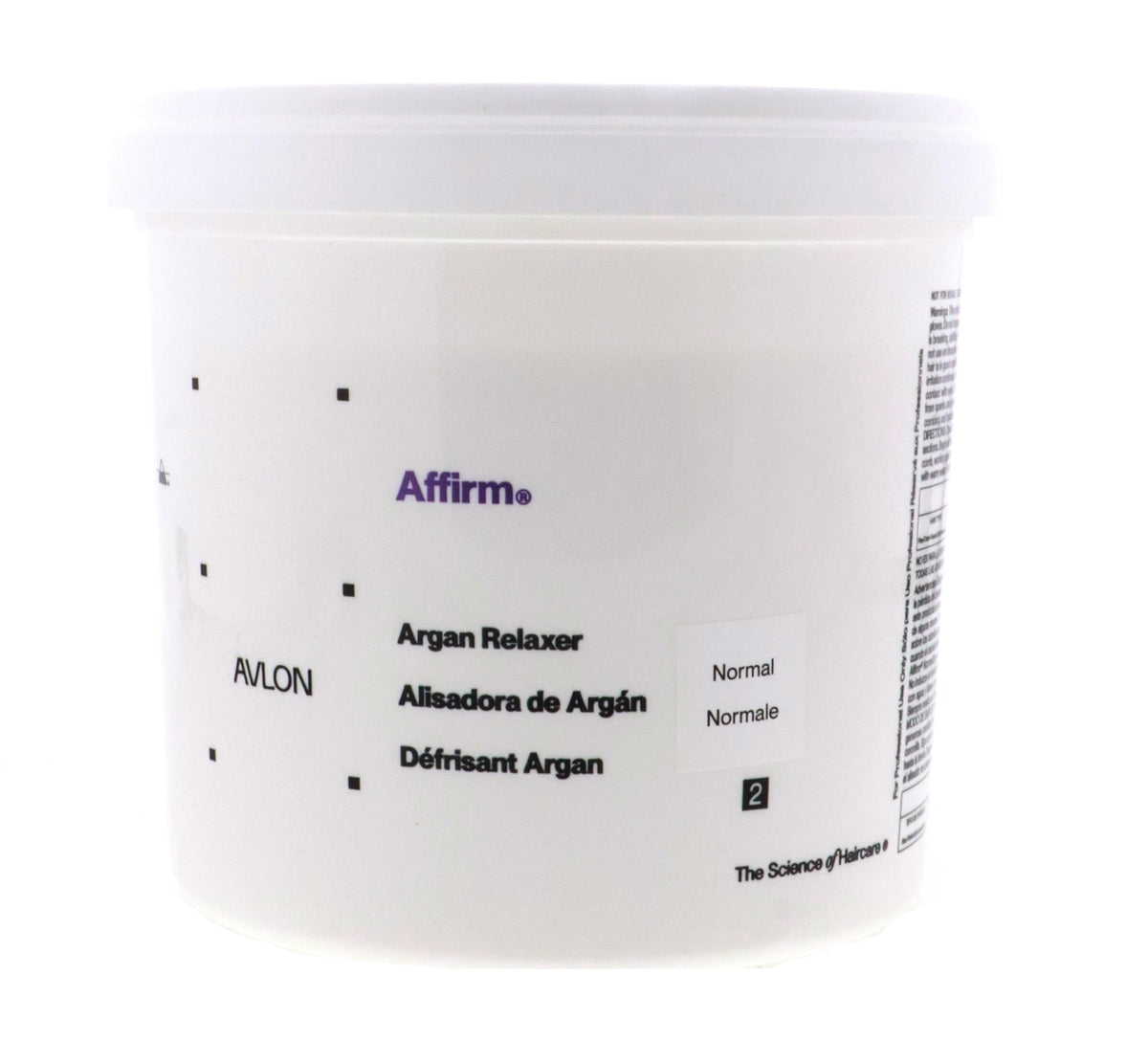 Avlon Affirm Creme Relaxer Original 4lb packaging demonstrates professional salon quality for home use.