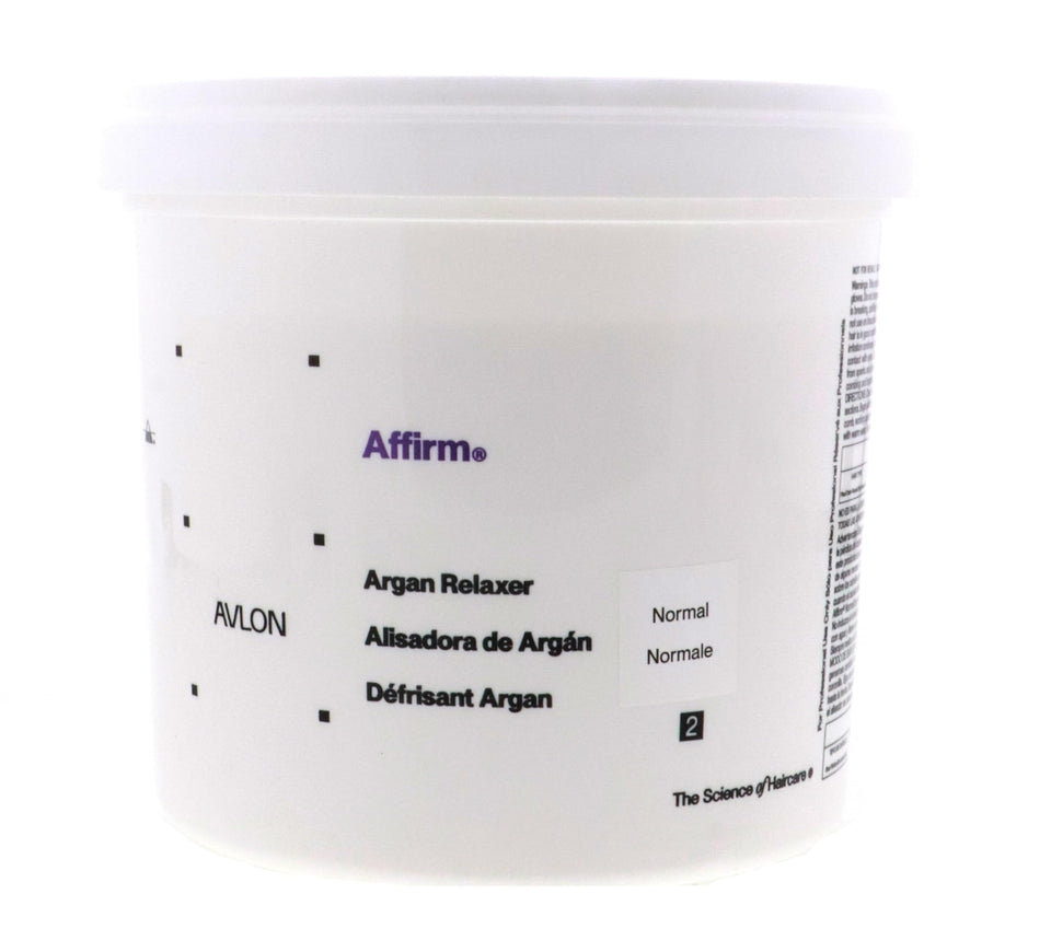 Avlon Affirm Creme Relaxer Original 4lb packaging demonstrates professional salon quality for home use.