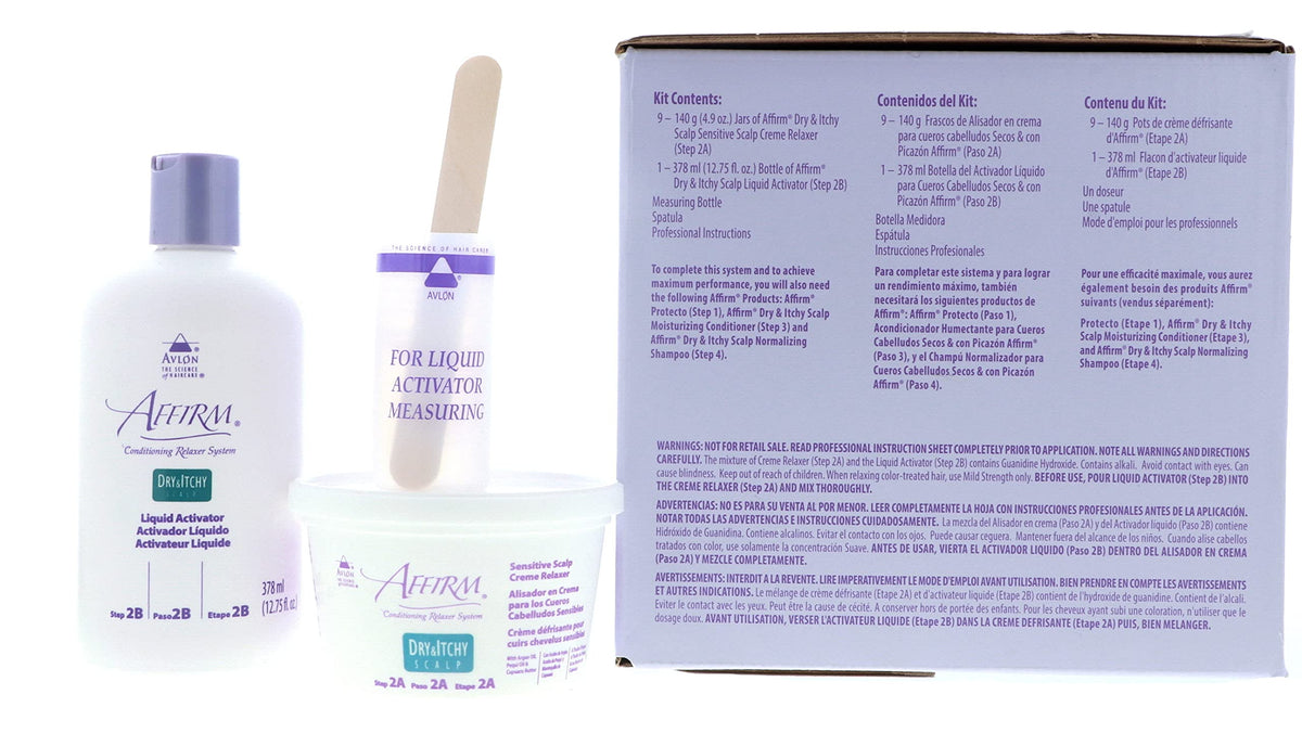 Avlon Affirm liquid activator bottle for reliable mixing and consistent strength.