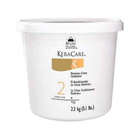Avlon Keracare Humecto Creme Conditioner packaging on shelf.