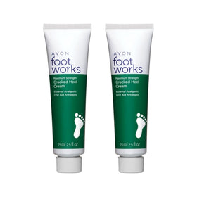 AVON 2 Foot Works cracked heel cream tube delivering deep hydration.