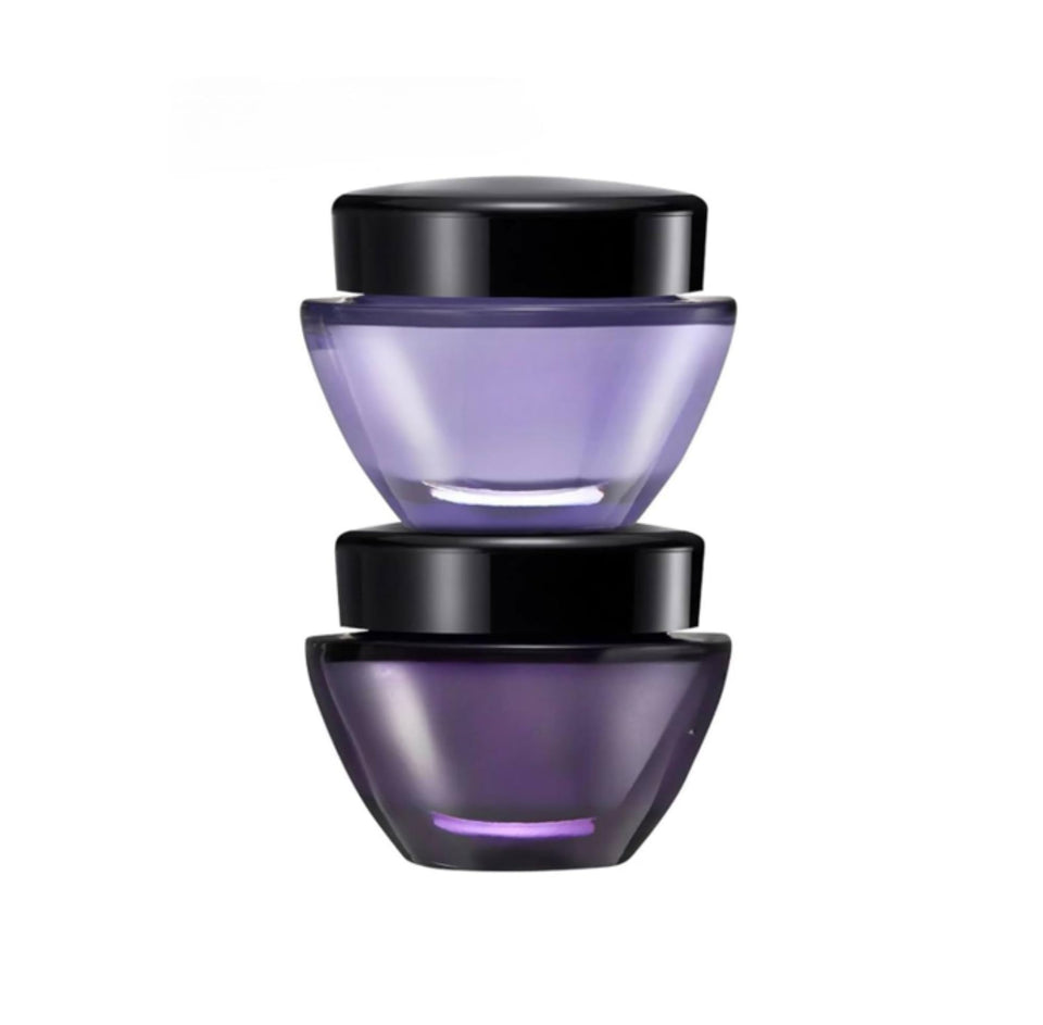 AVON Anew Platinum Day and Night Cream Set packaging with two jars, delivering daily hydration and overnight repair.