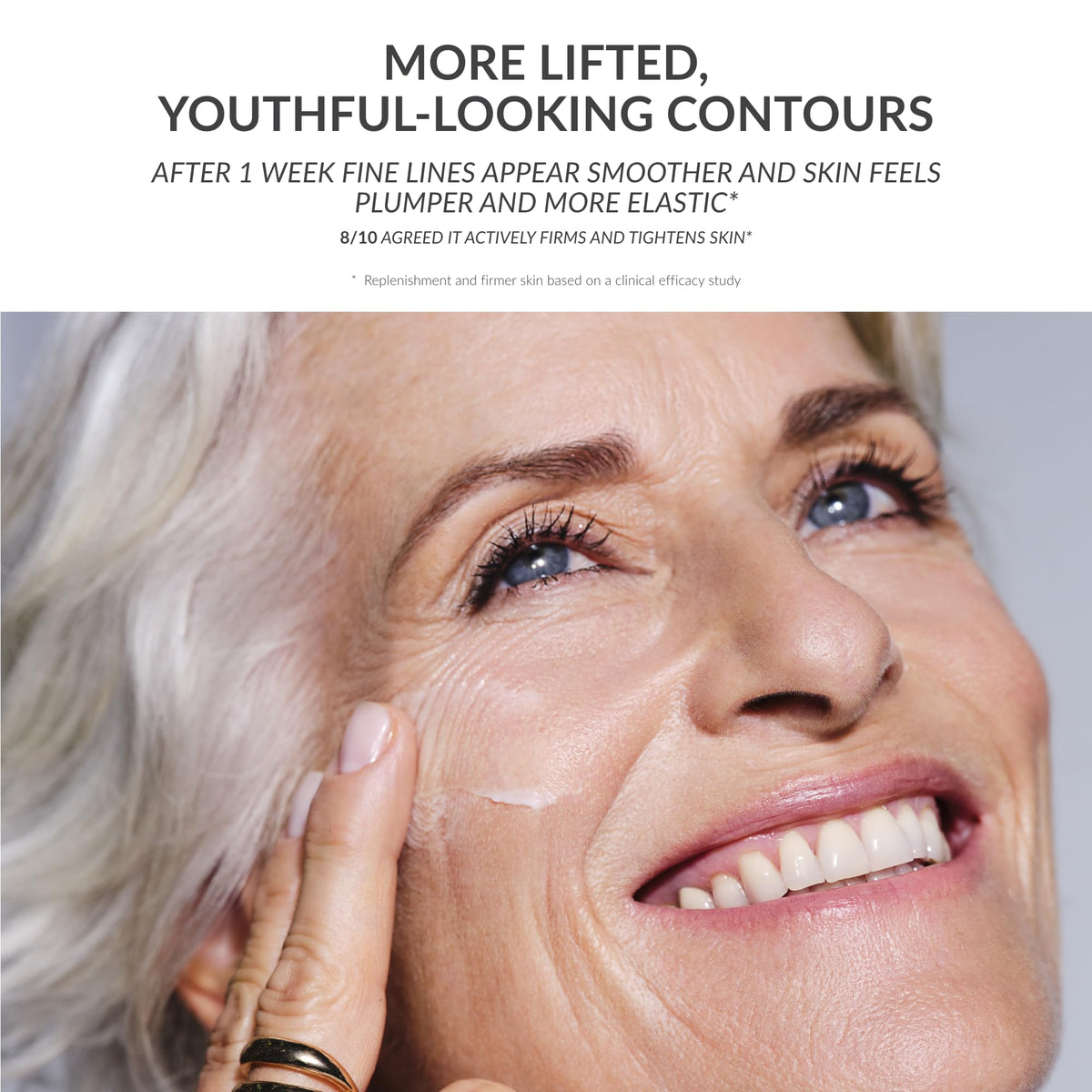 AVON Anew Platinum Day Lifting Cream silky texture closeup for daytime use