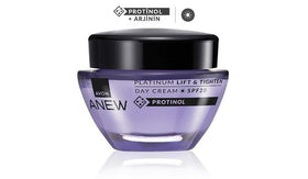 AVON Anew Platinum night cream swirl delivers rich, soothing pampering as you sleep.