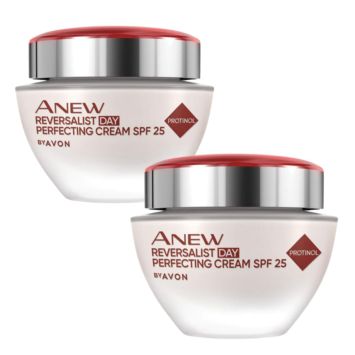 AVON Reversalist Day Cream on vanity suggesting daily plumpness.