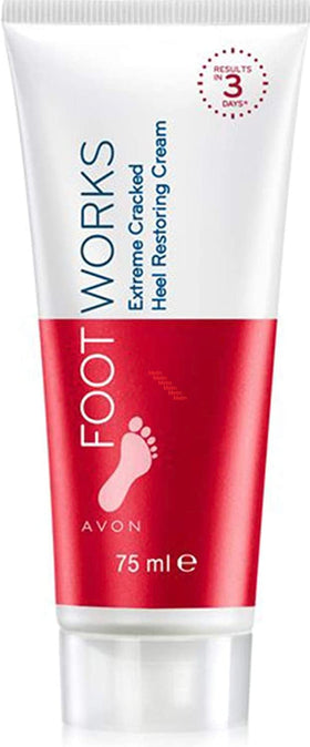 AVON Foot Works cream texture close-up for deep moisturization