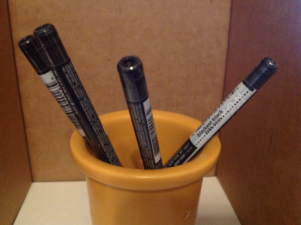Avon Glimmersticks Eye Liner Blackest Black Cream for precise, bold definition