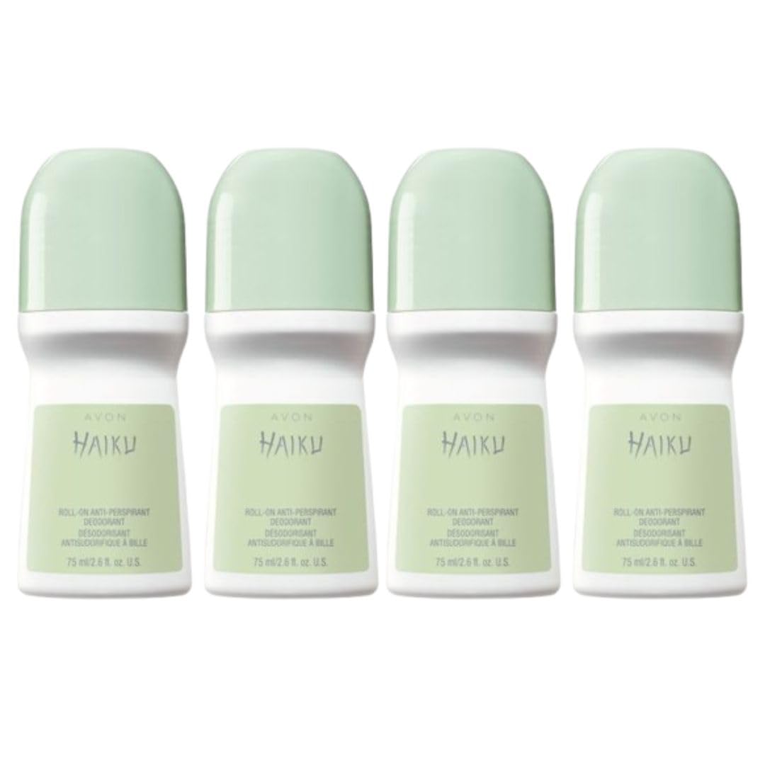 Avon Haiku roll-on bottle front view showing quick-dry freshness
