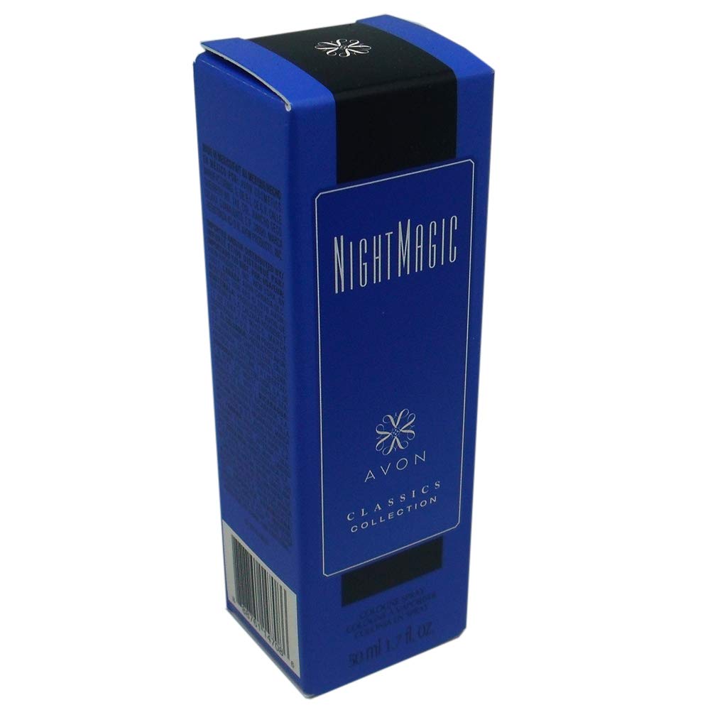 AVON Night Magic jasmine heart highlighting elegant mid-notes.