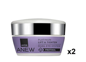 Avon Skin So Soft Dual Eye System cream tube closeup showing lightweight, easily absorbed texture