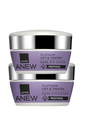 Avon Skin So Soft Dual Eye System pack with bottle for daily eye care and hydration