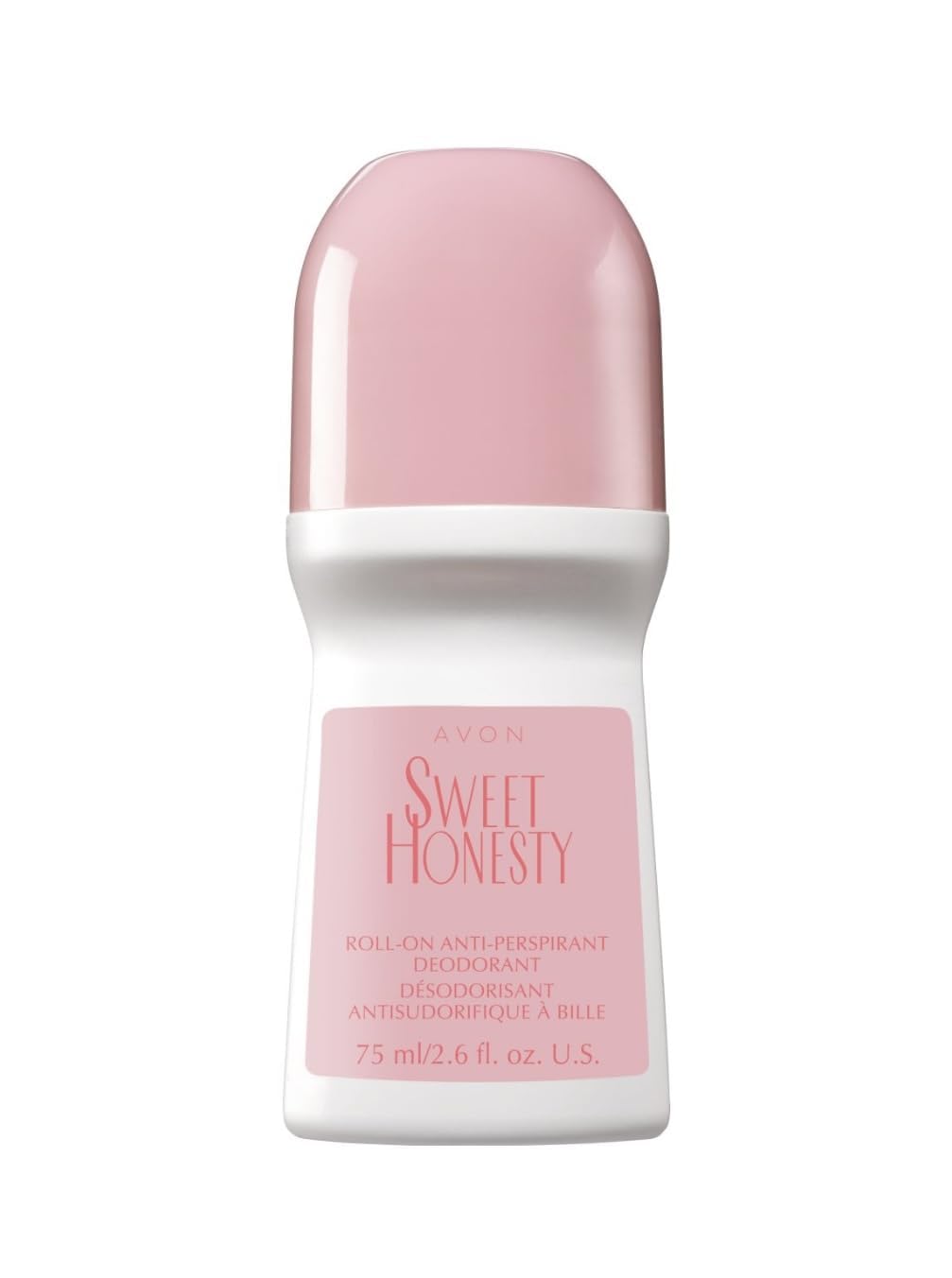 AVON Sweet Honesty roll-on six-pack display shown for home and travel use.
