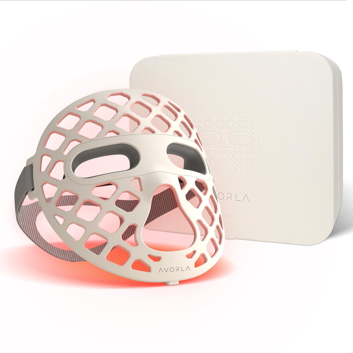 Avorla LED mask red light therapy for at home glow