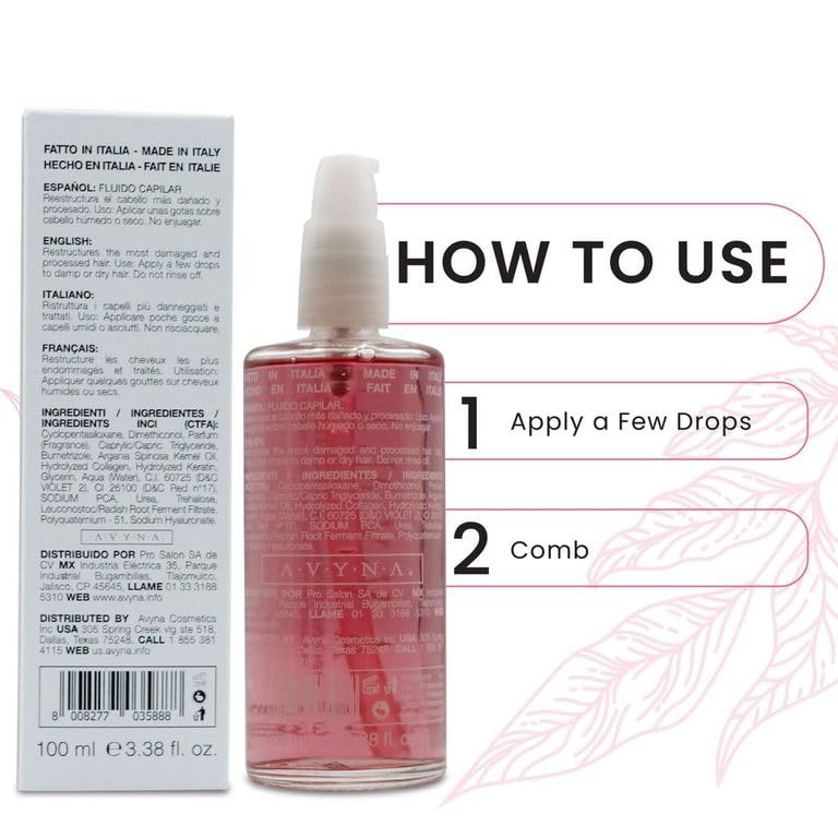 Avyna Hair Restructuring Liquid being applied after washing for improved manageability