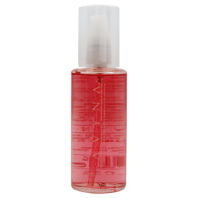 Avyna Hair Restructuring Liquid bottle close-up highlighting hyaluronic hydration