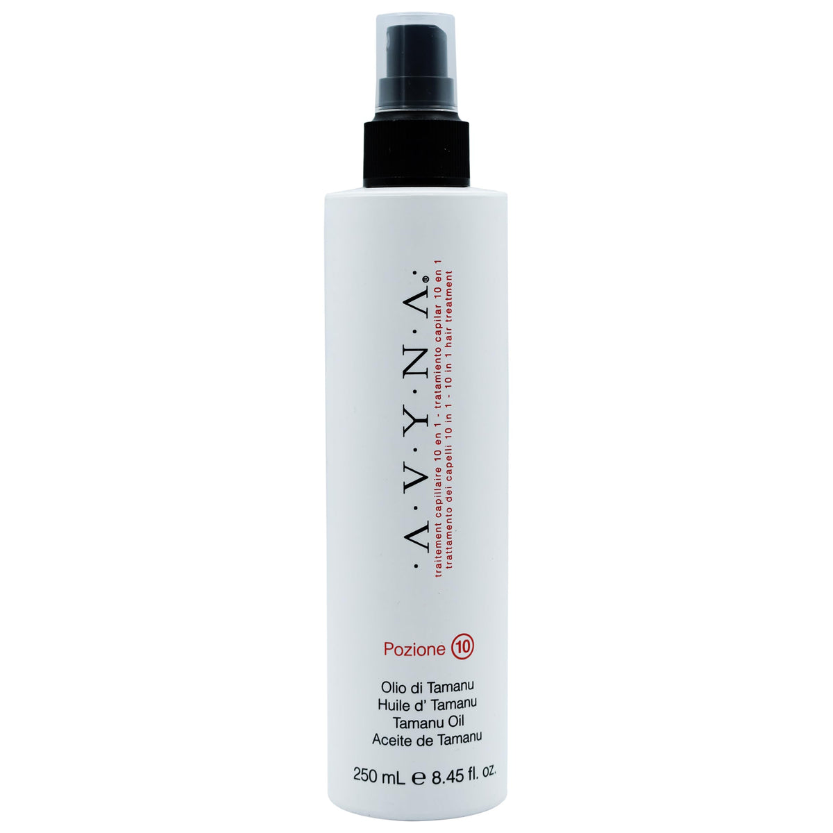 Avyna Pozione 10 leave-in spray bottle for easy daily conditioning