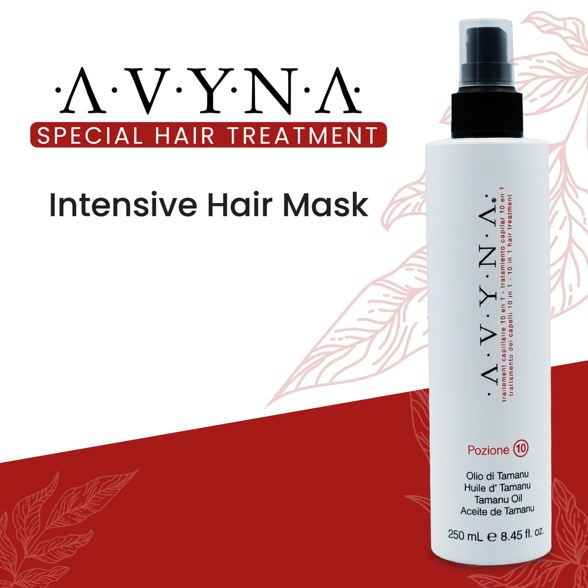 Pozione 10 spray mist close-up highlighting lightweight, non-greasy feel