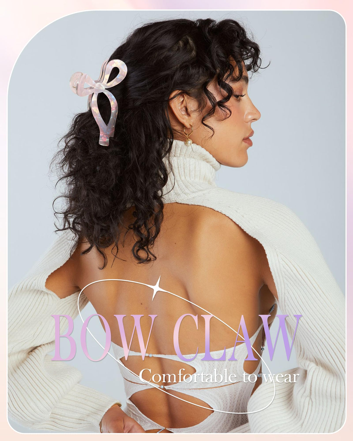 AWAYTR bow clips in everyday use like makeup, cooking, and travel.