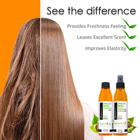 Awesome wig finish shine highlights silky, manageable results.