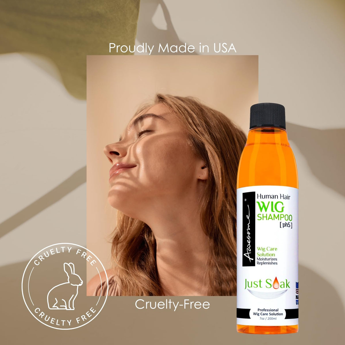 Awesome Wig Shampoo provides a fresh, clean feel after each wash.