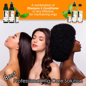 Awesome Wig Shampoo frizz-free effect supports confident styling.