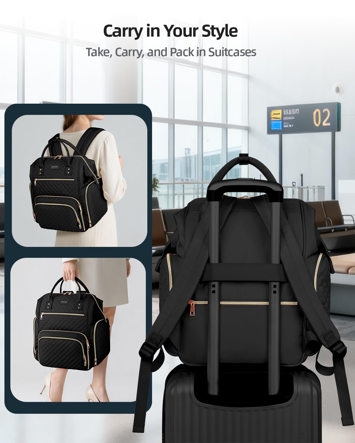 Awlcaw rear anti theft pocket protects personal items on the go