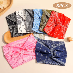 Awumbuk blue wide headband travel-friendly 8-pack option.