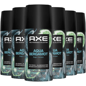AXE aluminum-free deodorant Aqua Bergamot bottle close-up for all-day freshness