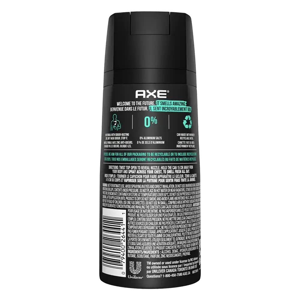 AXE Apollo fragrance spray in action, ideal for quick refresh before meetings or workouts.