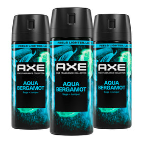 AXE Aqua Bergamot bottle close-up showing fresh citrus notes for daily confidence