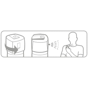 AXE Bodyspray Anarchy cap close-up with secure spray mechanism