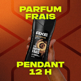 AXE Dark Temptation fragrance profile emphasizing seductive and enchanting notes.