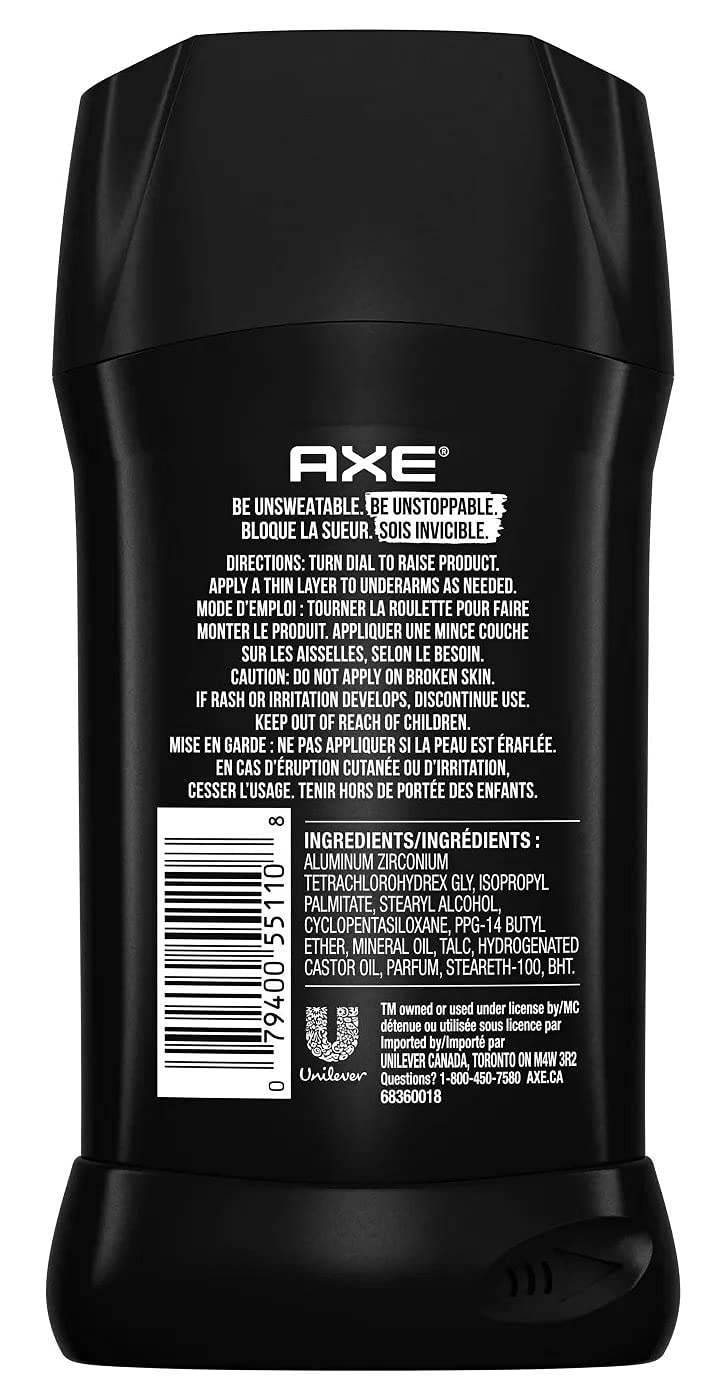 AXE Dry Phoenix pack of 3 packaging shown for gym and travel