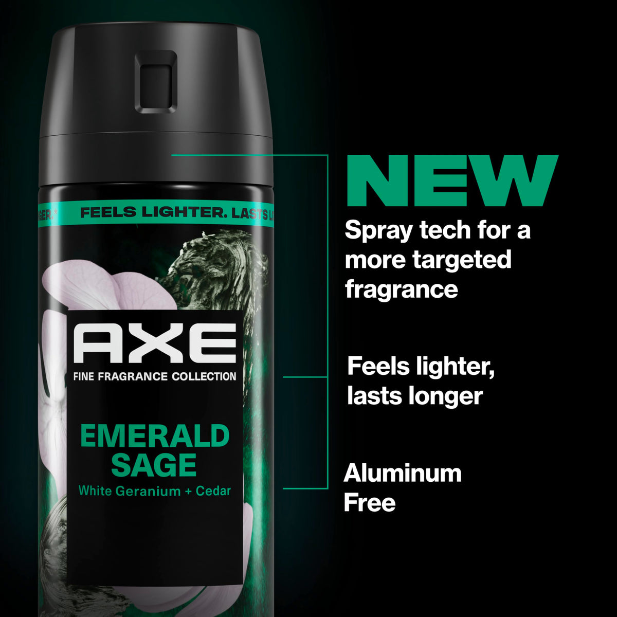 Label highlights geranium and cedar notes in AXE Emerald Sage