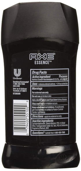 Close-up of applying AXE Essence antiperspirant, daily scent boost.