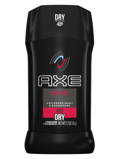 AXE Essence antiperspirant stick in pack, front view, 24-hour freshness.