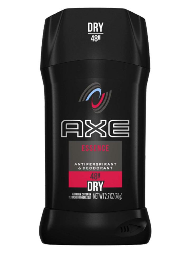 AXE Essence antiperspirant stick in pack, front view, 24-hour freshness.