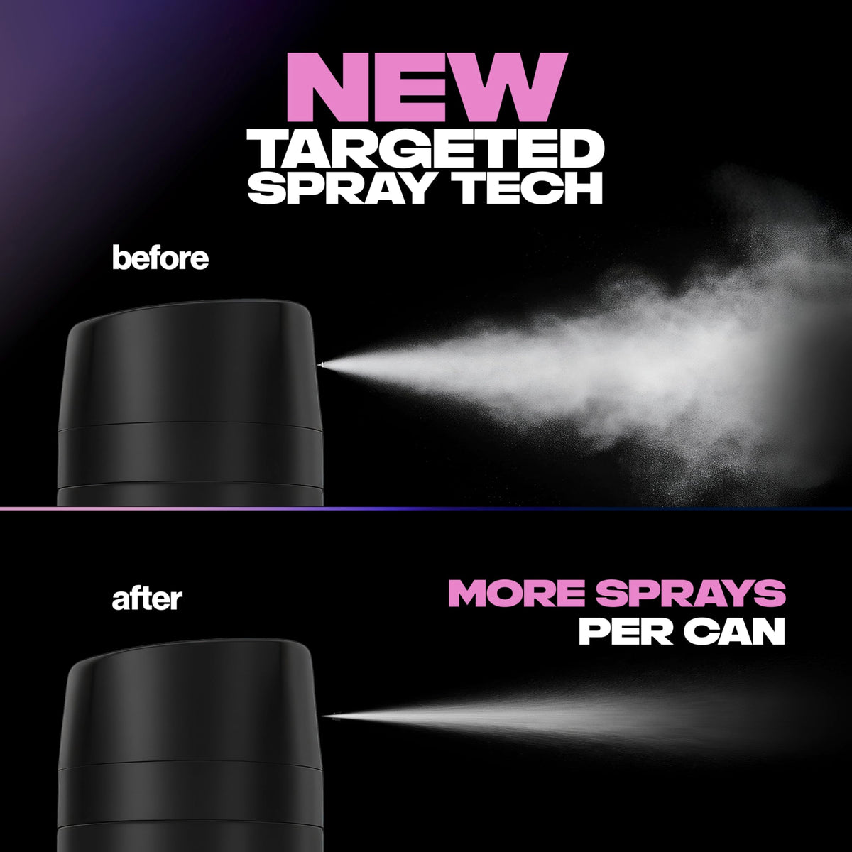 AXE Everyday Essentials spray tech mist—more targeted spray for even coverage.