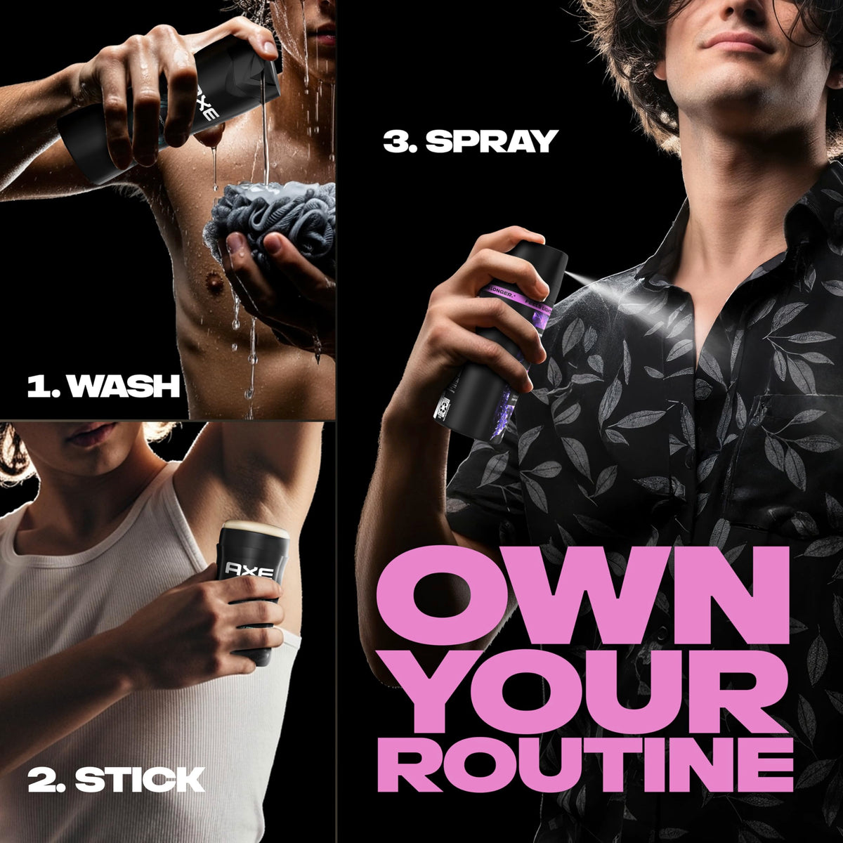 AXE Fine Fragrance Collection branding on packaging builds premium trust.