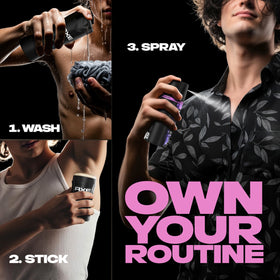 AXE Fine Fragrance Collection branding on packaging builds premium trust.