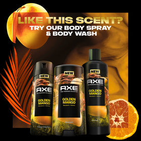 AXE Fine Fragrance Collection Golden Mango branding and packaging.