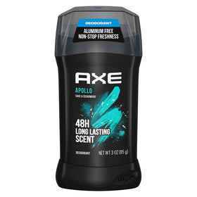 Axe Apollo deodorant stick front view with crisp fresh scent for daily use.